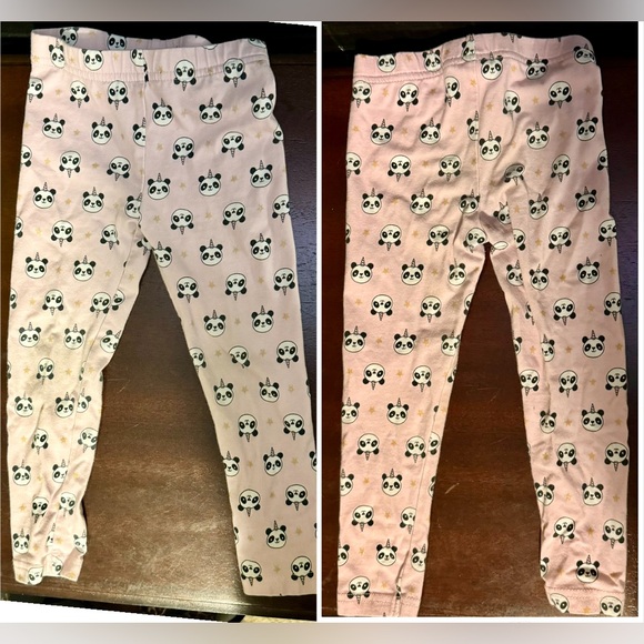 Carter’s 3T Panda 2pc Fleece set Grey & Pink - Picture 4 of 8